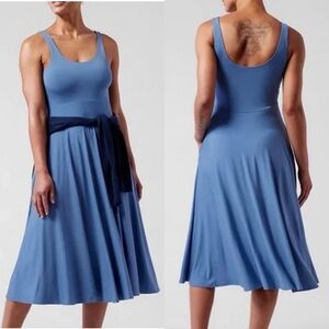 Athleta | Blue Santorini Jersey Knit Tank Dress, LP